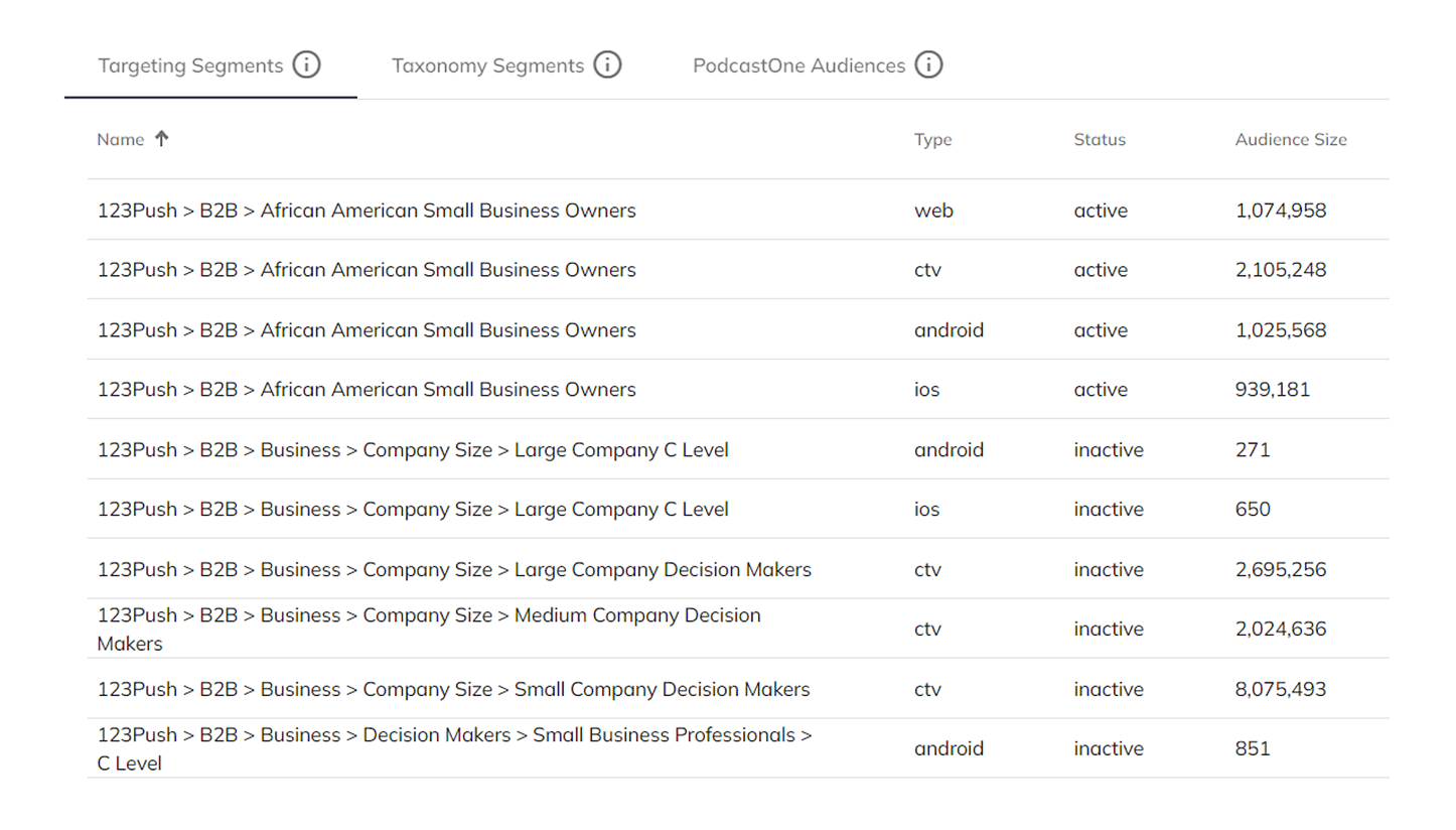 screenshot of Bidmind DSP